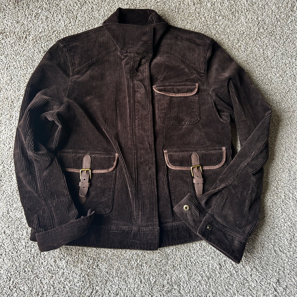 Vintage Lauren Ralph Lauren Jeans Co Corduroy Utility equestrian jacket SZ XL - Picture 8 of 14